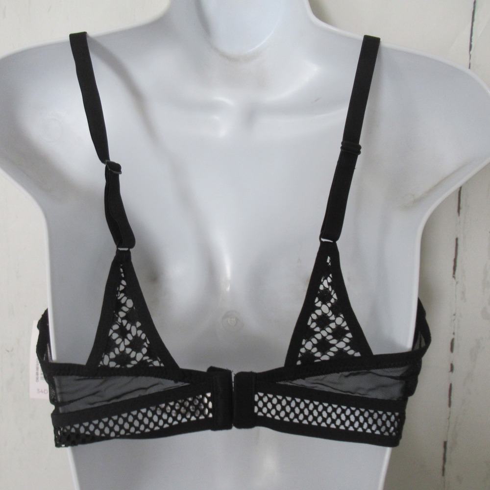 New Adore Me Bra 34D Black Tatum Full Coverage Underwire Back Closure - Picture 4 of 8